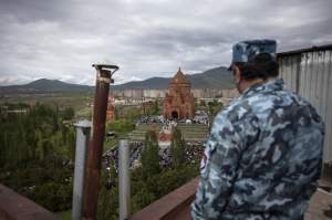 church and soldier