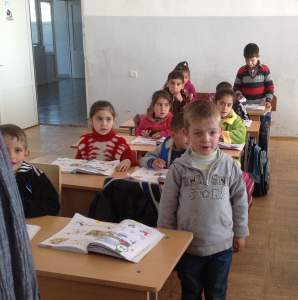 Five years old Garabed Amirian of Garpi school reciting